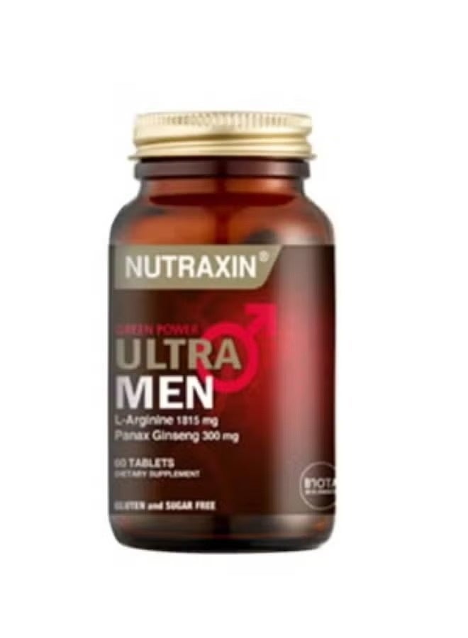 Nutraxin Ultra Men L-Arginine Green Power: Energy, Immunity, Muscle & Bone Support - Image 2